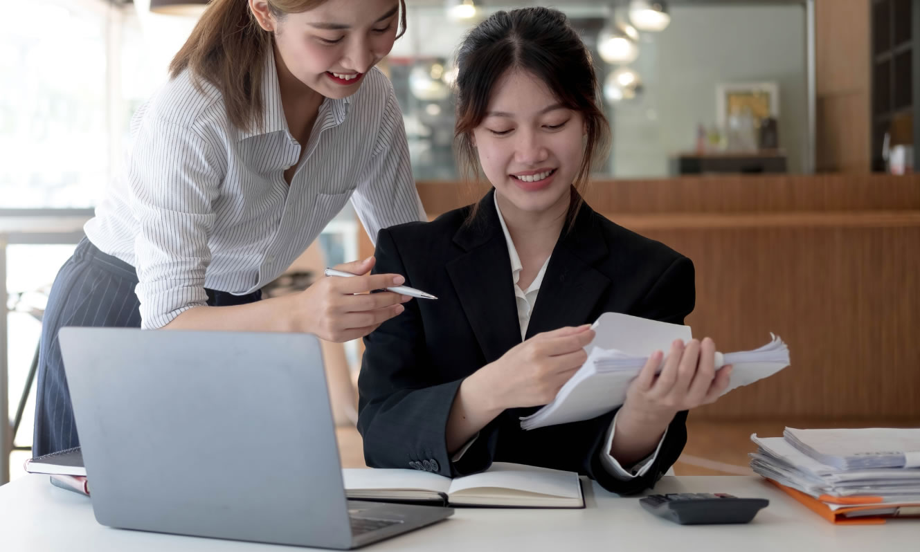 Image of workers in a workspace